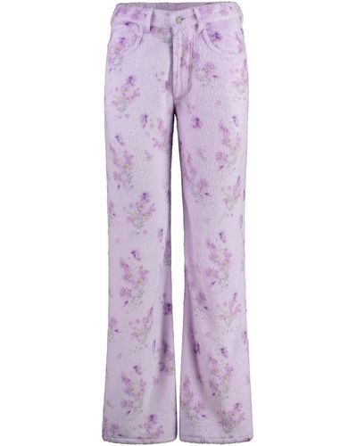 Acne Studios Technical Fabric Pants - Purple