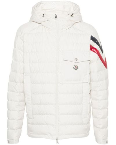 Moncler Berard Quilted Hooded Jacket - White