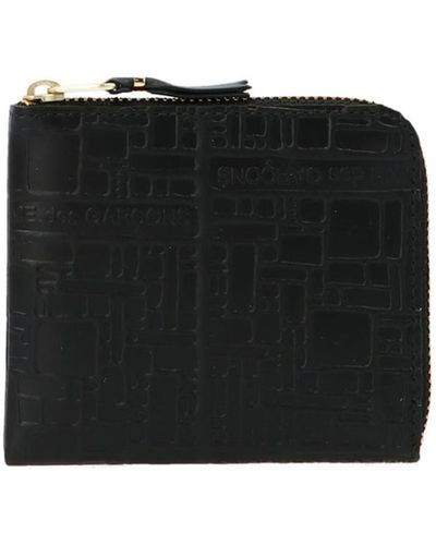 Comme des Garçons 'Embossed Logotype' Wallet - Black