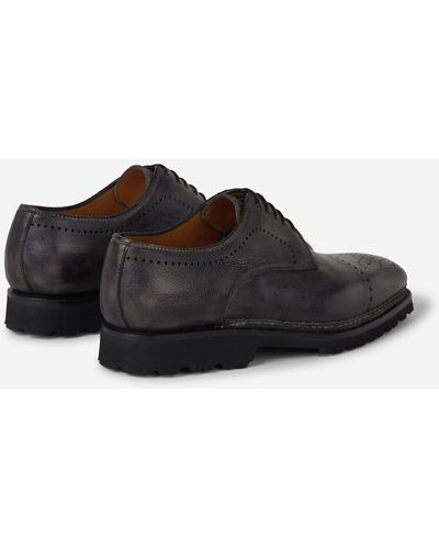 Bontoni Lace-up Brogue Shoes - Black