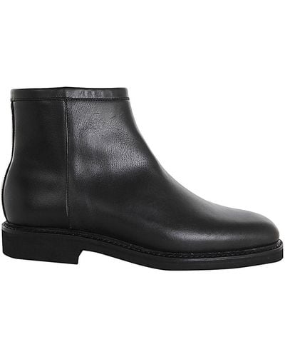 BERWICK  1707 Regency Calf Ankle Boots Shoes - Black