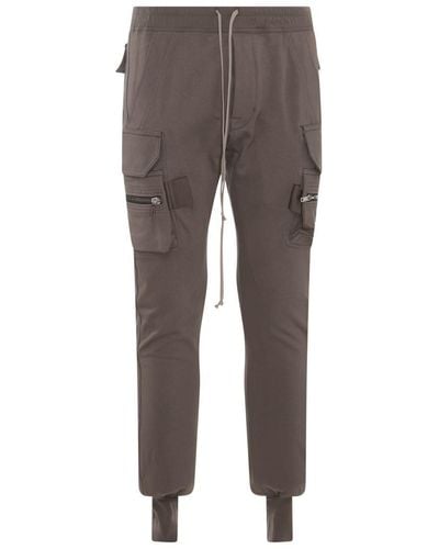 Rick Owens Cotton Pants - Grey