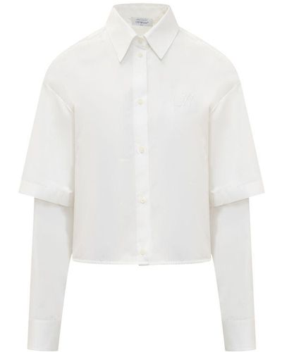 Off-White c/o Virgil Abloh Baseball Shirt - White