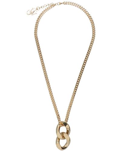 JW Anderson Chain Link Pendant Necklace - Metallic