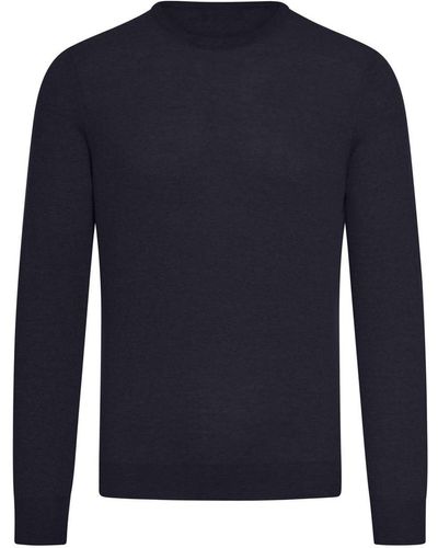 Nome Round Neck Sweater - Blue