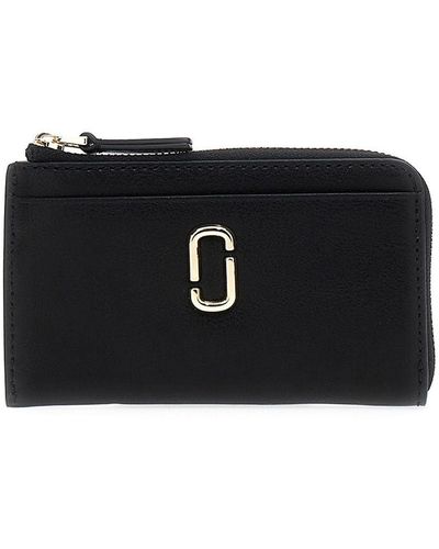 Marc Jacobs 'The J Marc Top Zip Multi' Wallet - Black