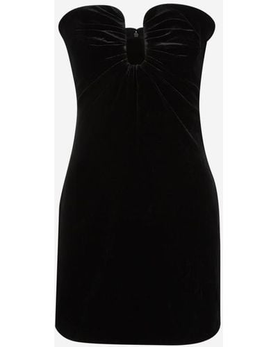 Roland Mouret Velvet Mini Dress - Black