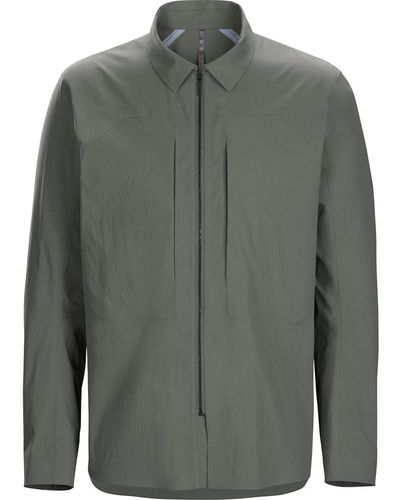 Veilance Component Lt Shirt Jacket Men`s Clothing - Grey