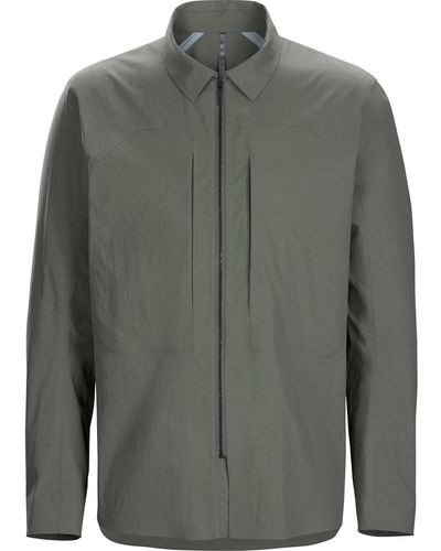Veilance Component Lt Shirt Jacket Men`s Clothing - Gray