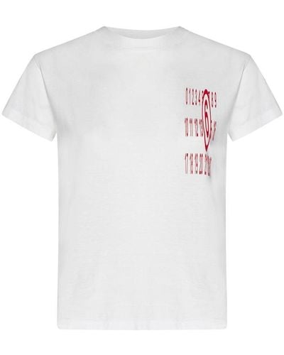 MM6 by Maison Martin Margiela T-Shirts And Polos - White