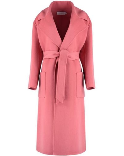 SIMONA CORSELLINI Wool Coat - Pink