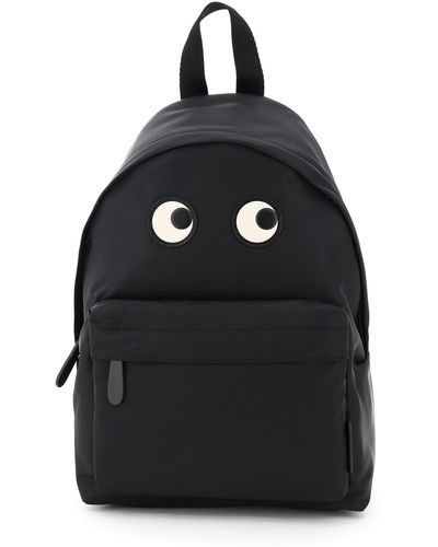 Anya Hindmarch Recycled Nylon Backpack Eyes - Black