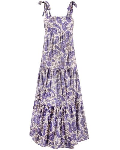 Zimmermann Devi Paisley-print Maxi Dress - Purple