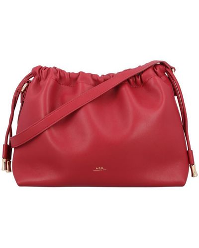 A.P.C. Ninon Bucket Bag - Red