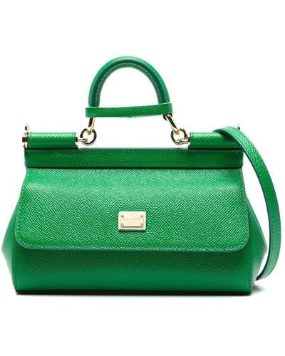 Dolce & Gabbana Small Sicily Shoulder Bag - Green