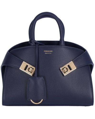 Ferragamo Mini Bag "hug" - Blue