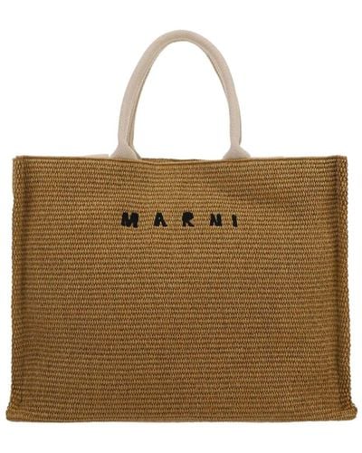 Marni Raffia Tote Bag - Natural