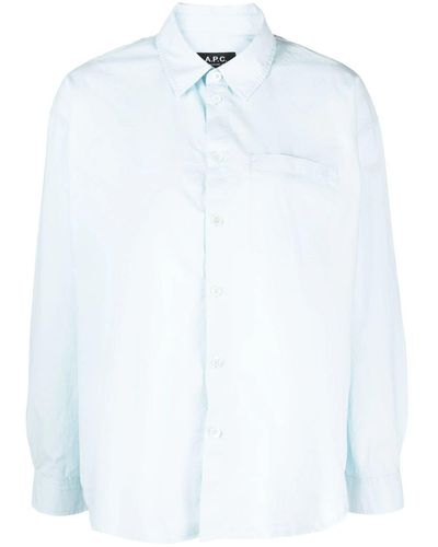 A.P.C. Long-sleeve Button-fastening Shirt - White