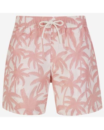 Palm Angels Palm Trees Motif Swimsuit - Pink