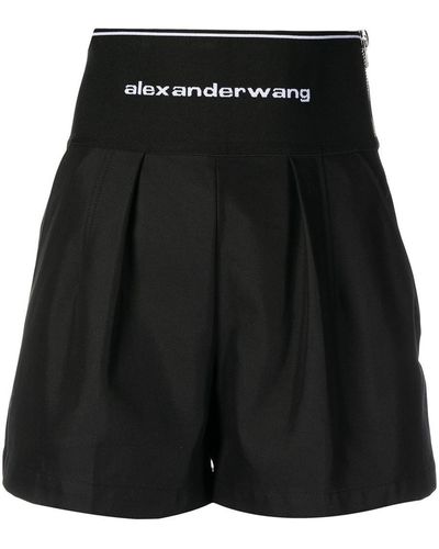Alexander Wang Shorts With Print - Black