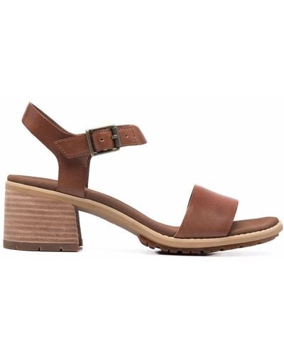 Timberland Low-heel Leather Sandals - Brown