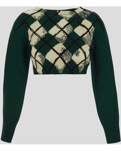 Burberry Jumpers - Green