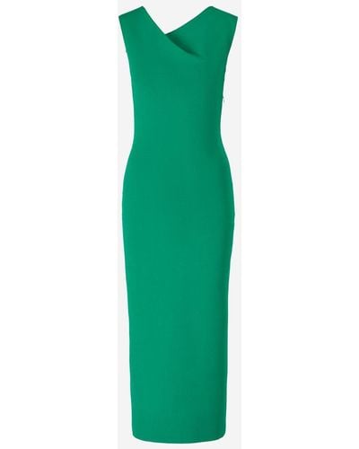 Roland Mouret Knitted Midi Dress - Green