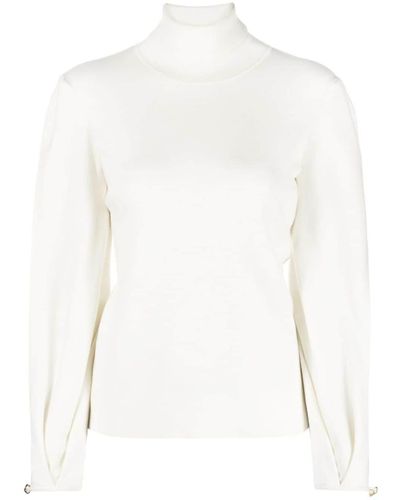 Chloé High-neck Fine-knit Jumper - White