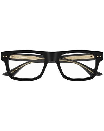 Montblanc Mb0289O Linea Snowcap Eyeglasses - Black