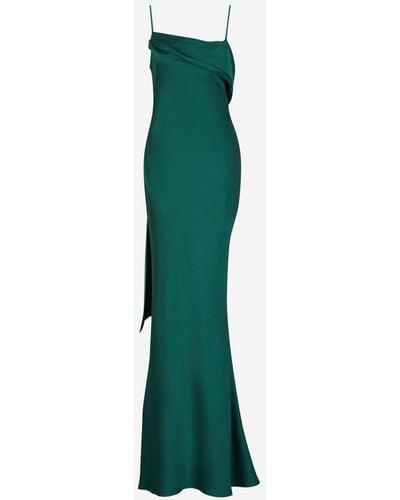 Safiyaa Maxi Cape Dress - Green