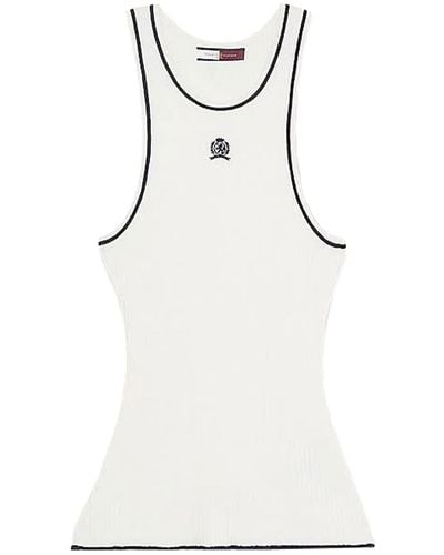 Tommy Hilfiger Thc Cc Sweater Tank Top - Natural