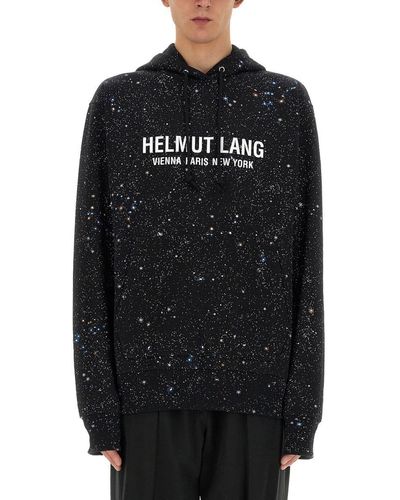 Helmut Lang Sweatshirt With Logo - Black