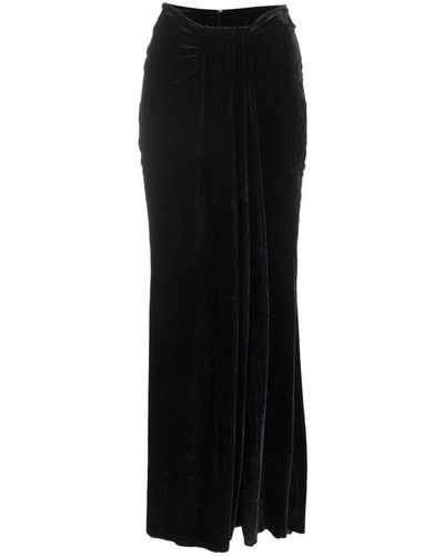 Blumarine Slit-detail Ankle-length Skirt - Black