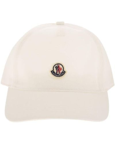 Moncler Baseball Cap With Logo - Natural