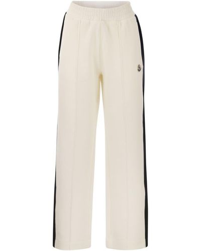 Moncler Sporty Piqué Trousers - White