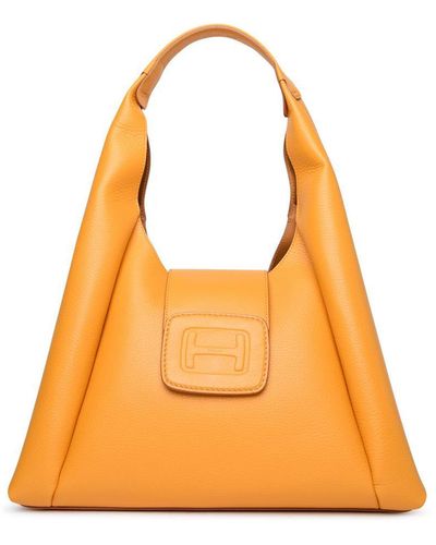 Hogan 'H-Bag' Medium Hobo Bag - Orange