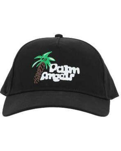 Palm Angels Embroidered Baseball Cap - Black