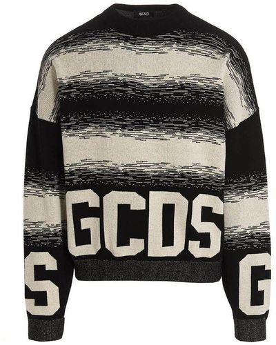Gcds ' Low Band Degradè' Sweater - Black