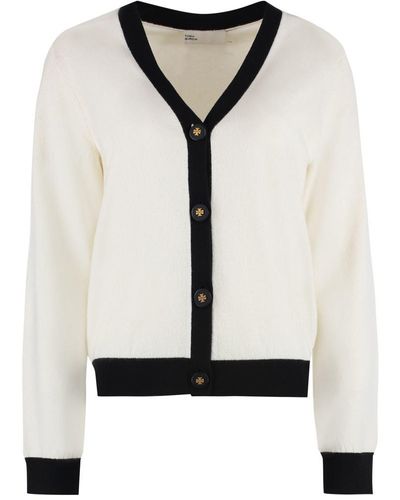 Tory Burch Cashmere Cardigan - White