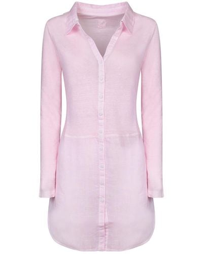 120% Lino Dresses - Pink