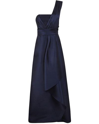 Alberta Ferretti Mikado Long Dress Clothing - Blue