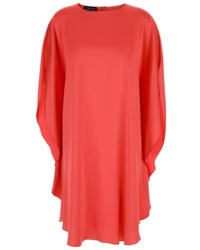 Gianluca Capannolo Midi Dress With Boat Neck - Red