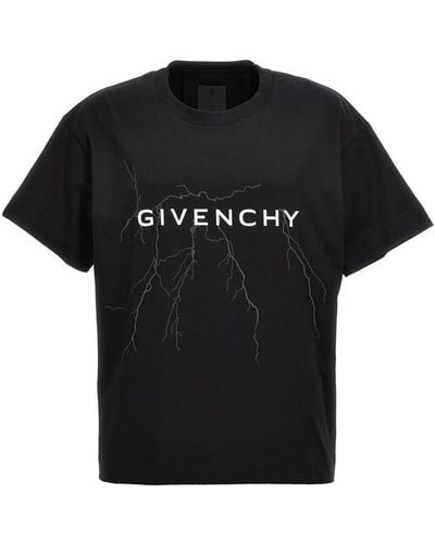 Givenchy Graphic-print Boxy-fit Cotton-jersey T-shirt X - Black