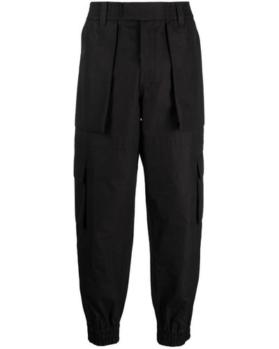 Alexander McQueen Cotton Cargo Pants - Black