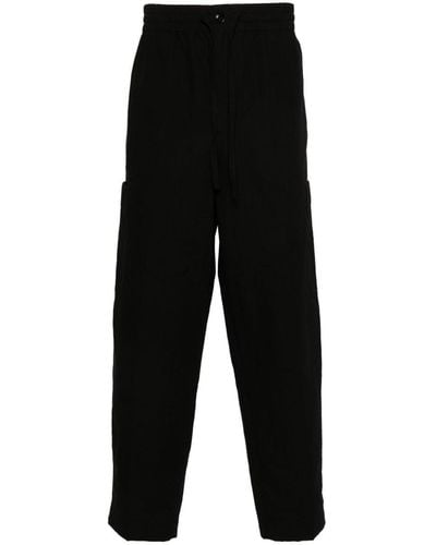 KENZO Drawstring Trousers - Black