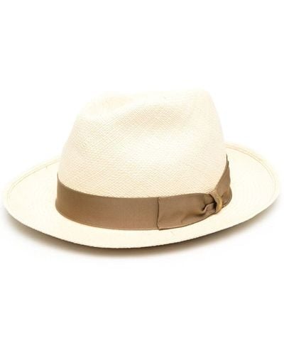 Borsalino Federico Straw Panama Hat - Natural