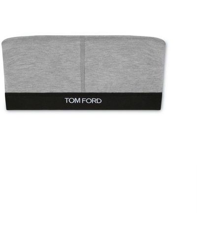 Tom Ford Tops With Logo - Grey