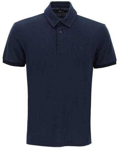 Etro Regular Fit Polo Shirt - Blue