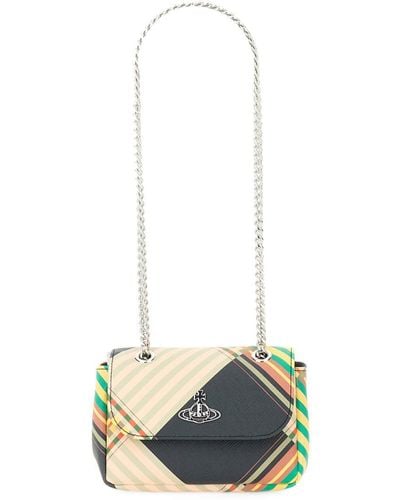 Vivienne Westwood Small Bag With Chain - White