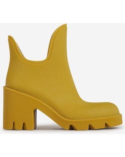 Burberry Marsh Heel Boots - Yellow